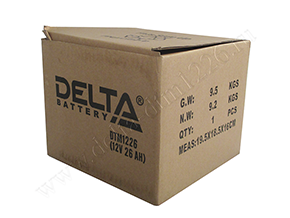 Закрытая коробка с аккумулятором Delta DTM 1226